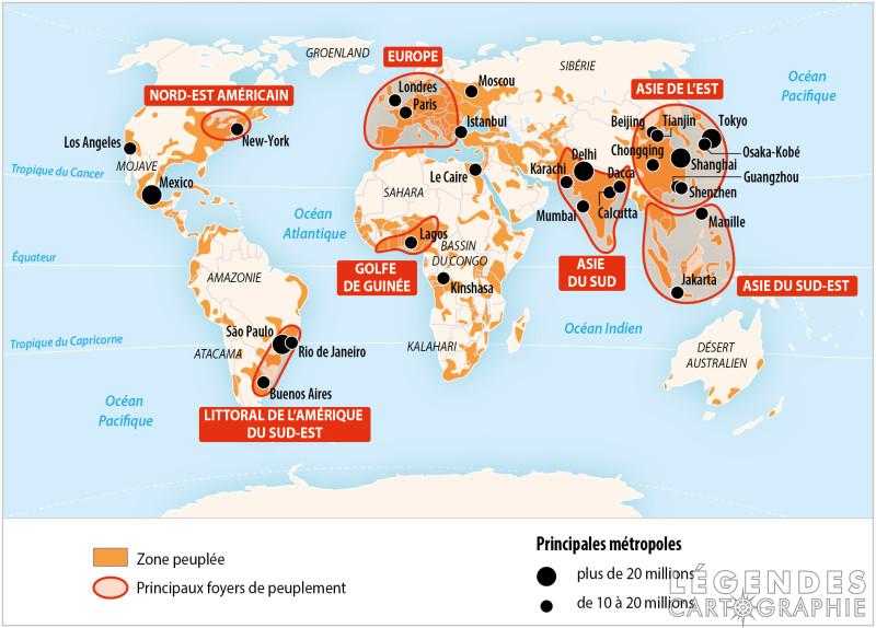 Les foyers de population